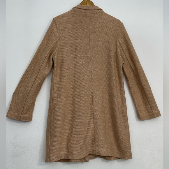 Sanctuary Carleton Cotton Blend Coat Tan Blazer Modern Tailored Suit Jacket - Picture 9 of 14